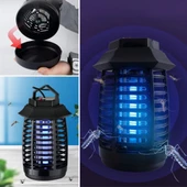 Woody Sofia Tutma ve Asma Saplı Ledli Sinek Makinası 2W Sinek Öldürücü UV Mor Işıklı Aparat - 5