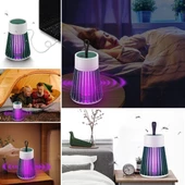 Woody Sofia İç ve Dış Mekanlar İçin Şarjlı Sinek Öldürücü Sivrisinek Kovucu,UV Işıklı Sineksavar Taşınabilir Gece Lambası - 1