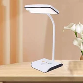 Woody Sofia Şarjlı Oynar Esnek Başlıklı Dokunmatik 3 Farklı Modda Yanan Kaymaz Taban LED Masa Lambası - 2