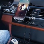 telefon tutucu araç içi telefon Araba için Bluetooth Aux Alıcısı Wireless Araç Kiti - 2