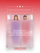 Moda Home Bedding Welsoft Pembe Yorgan Seti Tek Kişilik (1adet  Silikon Yastık ve Kılıfı hedıye) - 4