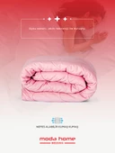 Moda Home Bedding Welsoft Pembe Yorgan Seti Çift Kişilik (2Adet Silikon Yastık ve Kılıfları Hediye) - 3