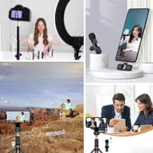 Woody Sofia Type C Uyumlu İphone Dönüştürücülü Kablosuz Yaka Mikrofonu Android ve İphone Uyumlu Mini Mikrofon - 2