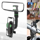 Woody Sofia Dikiz Aynasına Takılabilen Eklemli Telefon Tutucu Aparat - 4