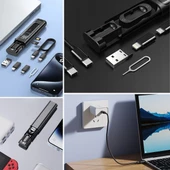 Woody Sofia Cep Tipi 60W Bas Aç Type-C,İphone Şarj,Micro USB Hızlı Şarj Data Kablo Seti - 2