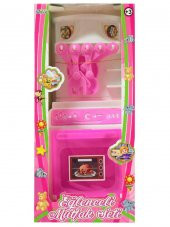 Can Oyuncak Kutulu Fırın Set Beyaz Renk - Pembe Ön Kapak - E-3003 - 1