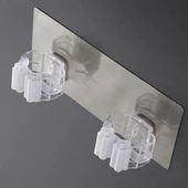 Woody Sofia Pratik Organizer 4lü Yapışkanlı Fırça Paspas Mop Fırça Sabitleyici Ergonomik Alet Aparatı - 6