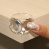 Woody Sofia Bebek Çocuk Yumuşak ve Esnek Dairesel Şeffaf Yapışkanlı Güvenlik Köşe Koruyucu (4 Adet) - 5