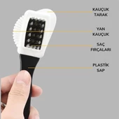 Woody Sofia Çift Taraflı Pratik Taşınabilir Süet Nubuk Deri Çizme Bot Ayakkabı Temizleme Bakım Fırçası - 4