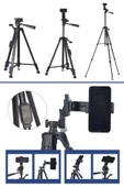 Woody Sofia Telefon ve Fotoğraf Makinası Takılabilen Bluetooth Kumandalı 146 cm Tripod - 7