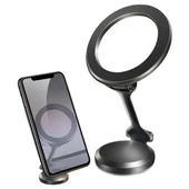 Woody Sofia Tüm Telefonlarla Uyumlu Manyetik Araç Telefonu Tutacağı Katlanır 360 Derece Dönen Telefon Standı - 2