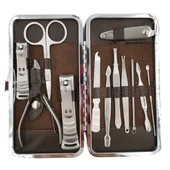 Woody Sofia Çantalı Manikür Pensi Profesyonel ve Manikür Pedikür Seti 13 Parça Tırnak Eti İtici Ve Cımbı - 7