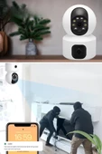 Woody Sofia Çift Kameralı Wifi Bağlantılı Gece Görüşlü Ev Tipi Güvenlik Kamerası - 6