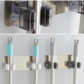 Woody Sofia Pratik Organizer 4lü Yapışkanlı Fırça Paspas Mop Fırça Sabitleyici Ergonomik Alet Aparatı - 11