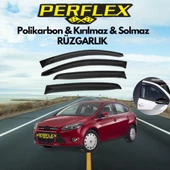 Perflex Polikarbon Kırılmaz Rüzgarlık V2 Mugen Fiat Linea Mugen Ford Focus 3 2011-2018 - 1