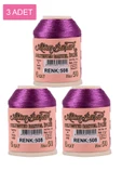 3 Adet Altınbaşak Oya ve Dantel İpi 20 gr - Royaleks - No: 508 - 1