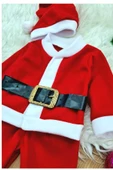 BUBY Erkek Çocuk Noel Baba Yılbaşı Kostümü Şapkalı Kemerli Bebek Kostümü - 3