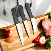 SürLaz Mutfak Bıçak Seti 4 Parça Bileme Aparatı Et, Ekmek, Sebze Pro Set - 3