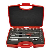 İzeltaş 1110 00 6019 3/8'' Altı Köşe Lokma Anahtar Takımı 19 Parça - 1