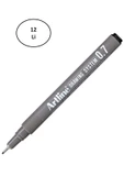 artline Artlıne 237 Siyah Çizim Kalemi 0.7 12'li - 1
