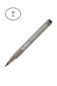 artline Drawing System Brush Teknik Çizim Kalemi Siyah Fırça Uçlu 12'li - 1