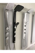 Sam Banyo Elmas Siyah Duş Seti-Black Robot Duş, Paslanmaz Siyah Robot Duş, Masajlı Siyah Robot Duş - 5