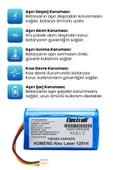 HOMEND Alex Laser 1281H Robot Süpürge Bataryası (Yüksek Kapasite) 2800mAh Robot Süpürge Pil - 3