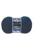 NAKO Sport Wool Atkı Bere Ceket Yelek Örgü Ipi Yünü No: 3088 Lacivert - 1