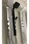 Sam Banyo Elmas Siyah Duş Seti-Black Robot Duş, Paslanmaz Siyah Robot Duş, Masajlı Siyah Robot Duş - 2
