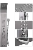 Sam Banyo Volga Krom Duş Paneli- Şelalesiz ,Duş Kolonu, Robot Duş, Duş, Dikey Jakuzi - 2