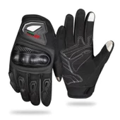 Forte Gt RS02 3D Kabuk Korumalı Dokunmatik Yazlık Motosiklet Eldiveni Large Beden Siyah - 2