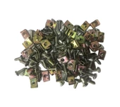 Motosiklet Kaporta Klipsi Metal Üniversal (25'Li Paket) Siyah - 1