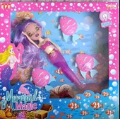 258 MERMAİD MAGİC IŞIKLI DENİZ KIZI BEBEK 25 cm - 1