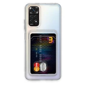 Smody Xiaomi Redmi Note 11s İle Uyumlu Kılıf Kartlıklı Şeffaf Silikon Kapak - 1