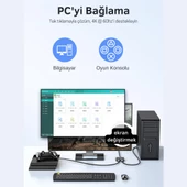 Polham Jazos 2in1 Çift Yönlü HDMI Switch Adaptör, 4K 60Hz, Çift Ekran Bağlantılı Çevirici, TV,PC,Projektör - 4
