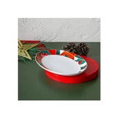 İSTANBUL PORSELEN STARLİGT FİNE BONE NEW YEAR YILBAŞI KAYIK TABAK MULTİCOLOR 26 CM - 2