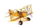 Dekoratif Metal Uçak Çift Kanatlı 1010A-3463 Model-M101 - 1