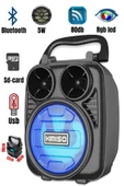 Pl-4512 Bt Usb Sd 3 Inç Bluetooth Rgb Işıklı Taşınabilir Hoparlör - 1