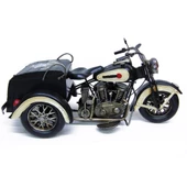 T.Concept Dekoratif Dayanıklı Metal Motorsiklet Siyah Renk C0956 - 2