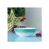 İSTANBUL PORSELEN STARLİGT FİNE BONE NEW YEAR YILBAŞI KASE 14 CM - 1