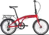CARRARO FLEXI 106 KATLANIR BİSİKLET 320H V 20 JANT 6 VİTES KIRMIZI SİYAH BEYAZ - 1