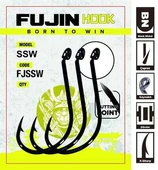 Fujin SSW Delikli Kaynaklı Çapraz  Octopus Kancası  5-0 no - 1