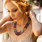 Turmalin Taşlı 7 Sıra Doğal Taş Gerdanlık thumbnail 1