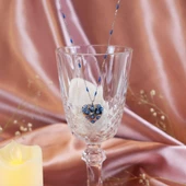 Nazar Boncuklu Mineli Kalpli Gümüş Kolye thumbnail 3