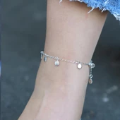 Güneş Pul Gümüş Halhal thumbnail 3