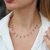 Rose Kaplama Yıldız Figurlü Şans Kolyesi thumbnail 4