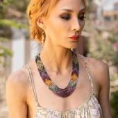 Turmalin Taşlı 7 Sıra Doğal Taş Gerdanlık thumbnail 2