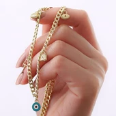 Gold Kaplama Gümüş Dilek Kolyesi thumbnail 2