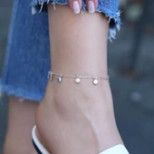 Güneş Pul Gümüş Halhal thumbnail 1