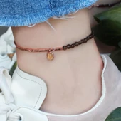 Sitrin Taşlı Rose Gold Halhal thumbnail 1